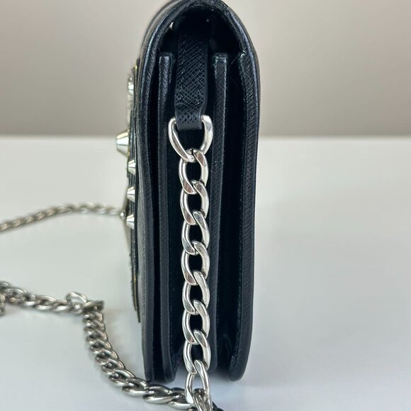 Prada Black Leather Shoulder Bag Crossbody - Picture 2 of 8